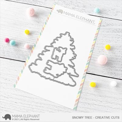 Mama Elephant Creative Cuts - Snowy Tree